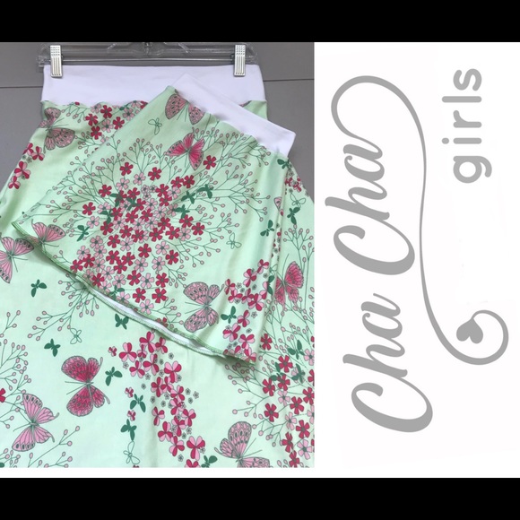 ChaCha girls skirt -spring butterfly - Picture 1 of 3